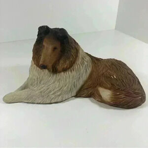 1984 Sandicast  reclining collie sculpture